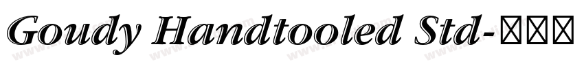 Goudy Handtooled Std字体转换